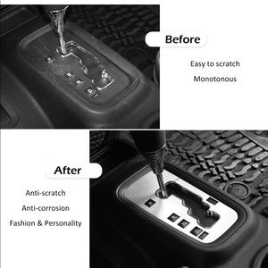 Jeep Wrangler white gear shift frame cover!